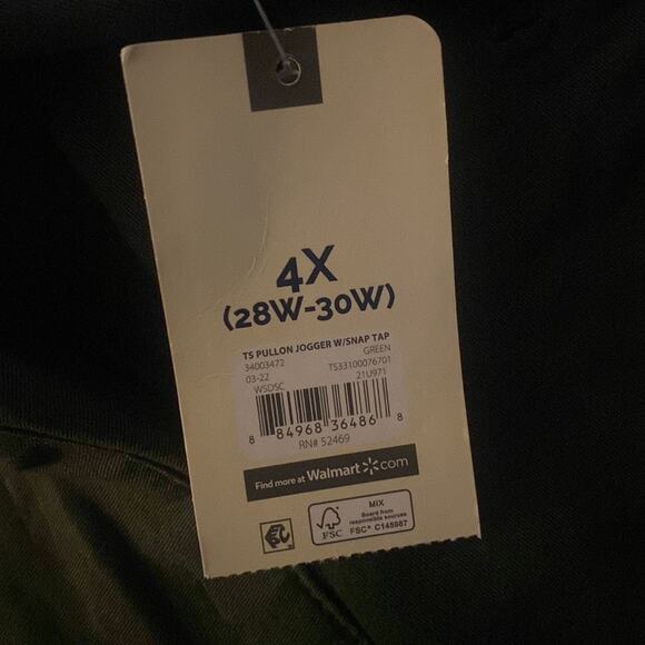 Terra & Sky Women's olive dusk Plus Size Pull-On Jogger Pants - Picture 7 of 9